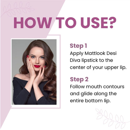 Matt Look Desi Diva HD Matte Lipstick - Plush Purple-15