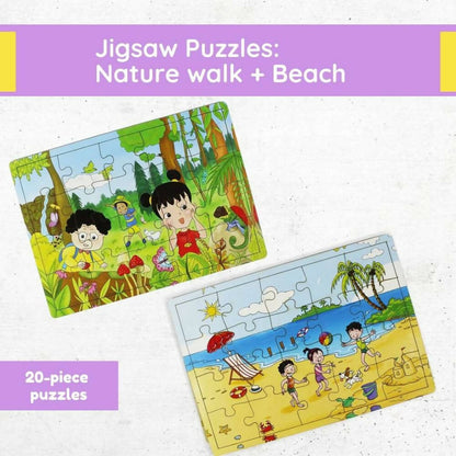 Matoyi Jigsaw Puzzles Combo ? Beach And Nature