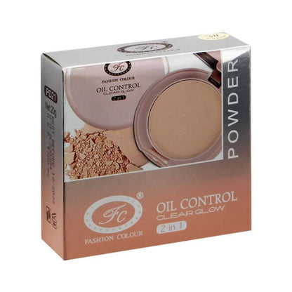 Fashion Colour Oil Control Clear Glow 2 in 1 Powder-Shade 04