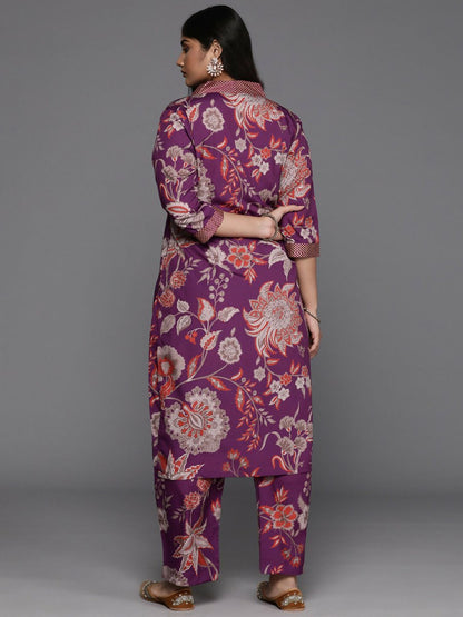 Ahalyaa Women's Traditional wear Kurta Set - Purple