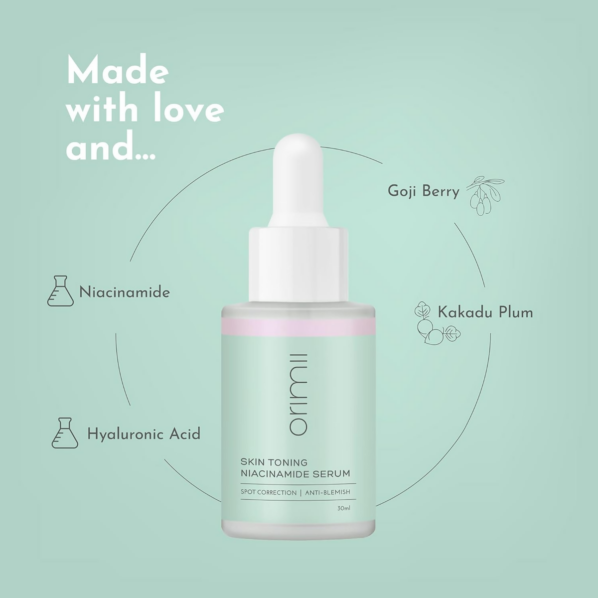 Orimii Skin Toning Niacinamide Face Serum