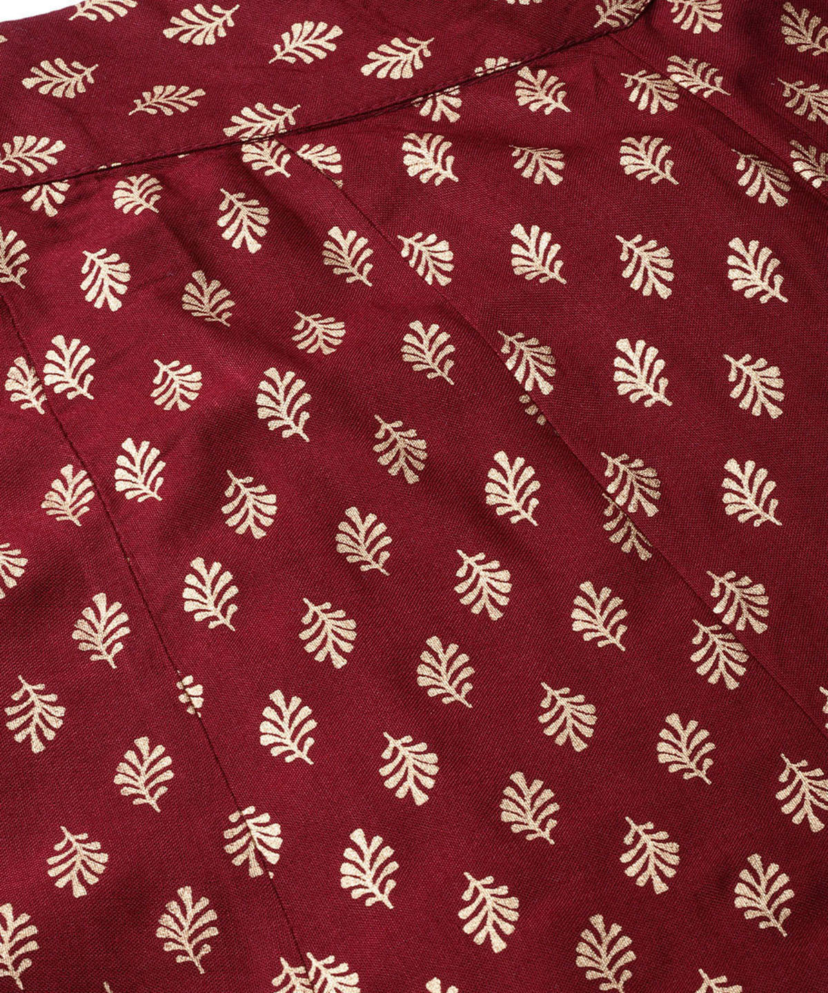 Juniper Women Maroon Rayon Printed Flared Palazzo