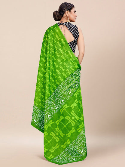 Saree Mall Abstract Printed Pure Cotton Bagh Sarees
