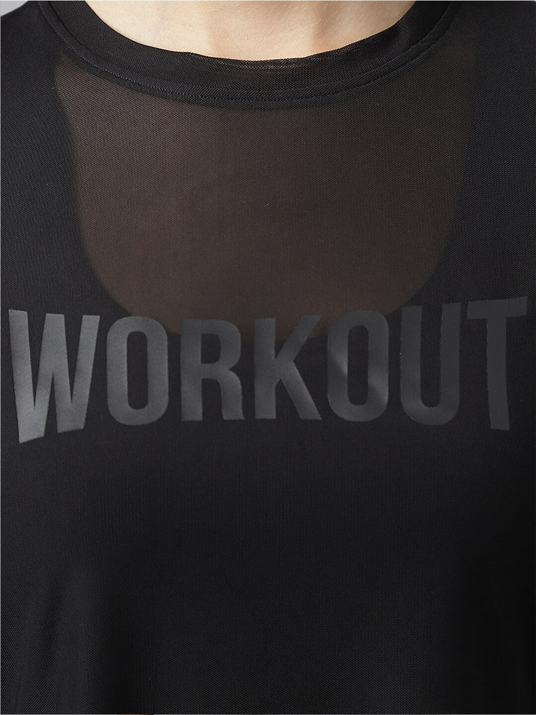 MKH Women Typography Printed Dri-FIT Sports T-Shirt