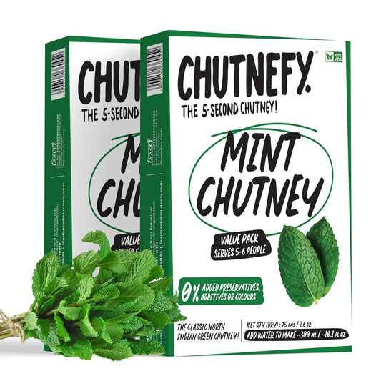 Chutnefy Mint Chutney | Delicious & Ready-to-Eat | 5-Second Instant Chutney