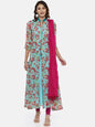 Souchii Pink Solid Tasselled Cotton Dupatta