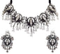Silver-Plated Alloy Oxidised Ganesh Ji Shape Necklace - The Pari