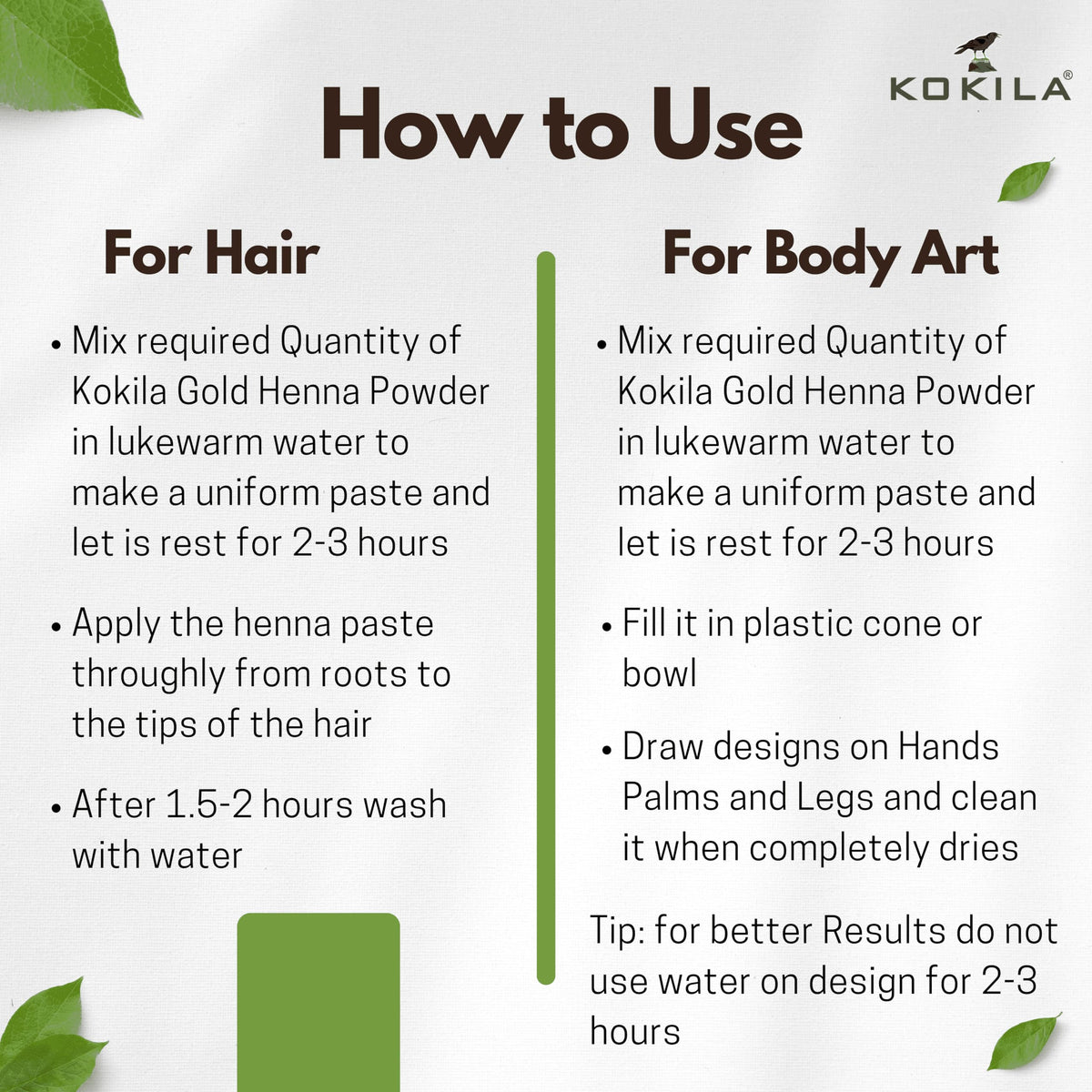 Kokila Henna Natural Powder