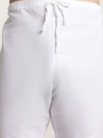 Sojanya Woven Design Mandarin Collar Kurta with Churidar & Nehru Jacket