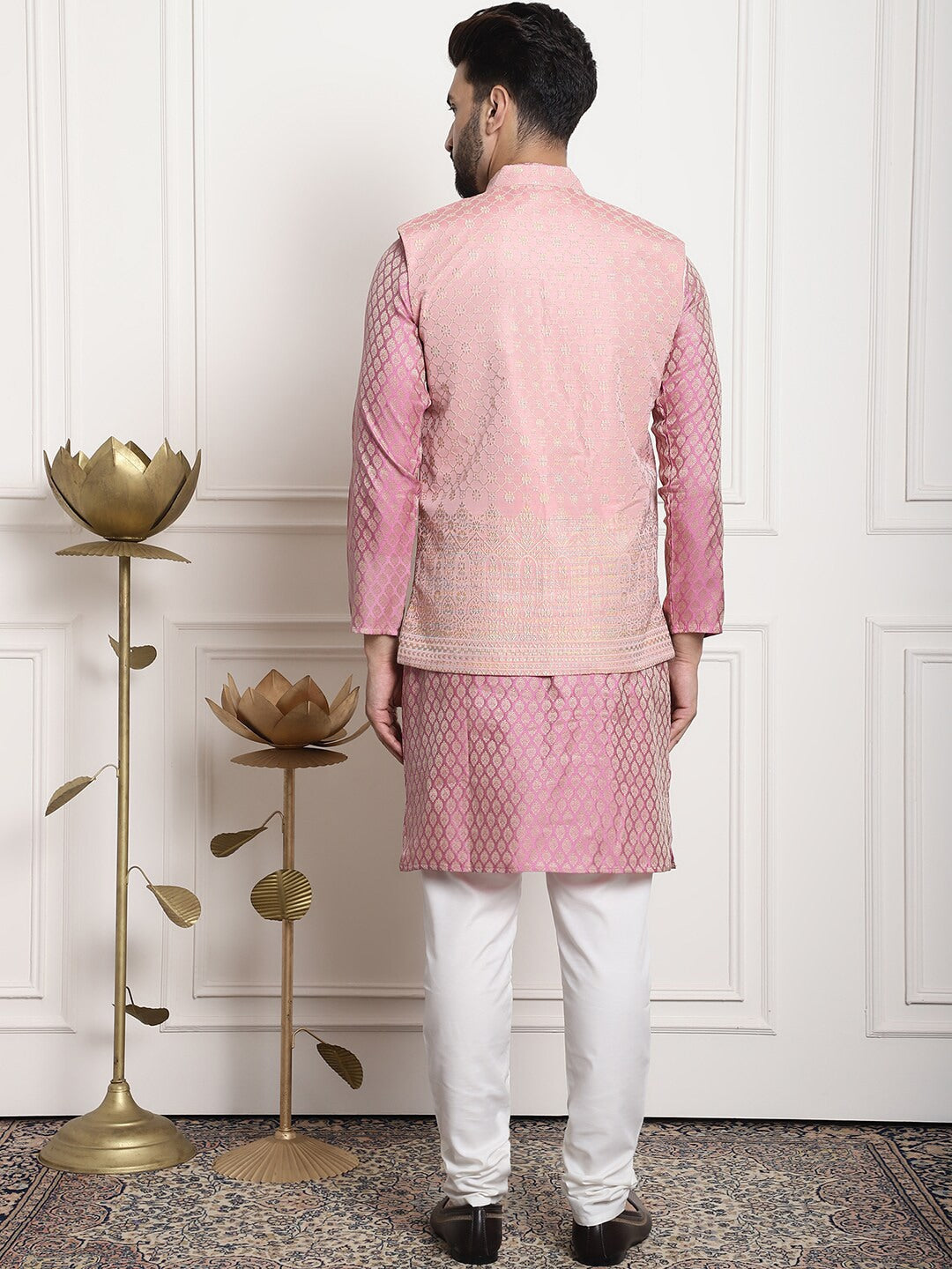 Sojanya Ethnic Motifs Woven Design Kurta With Churidar