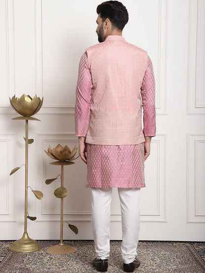 Sojanya Ethnic Motifs Woven Design Kurta With Churidar