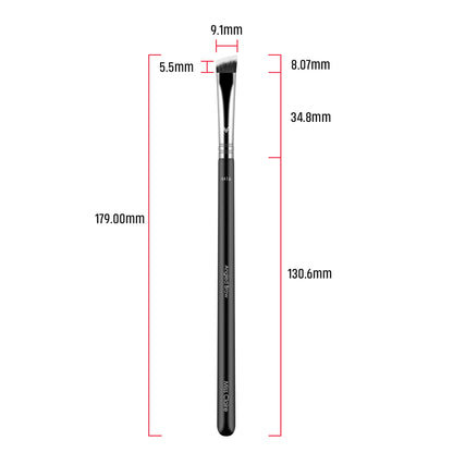 Miss Claire M16 - Angled Brow Brush - Chrome