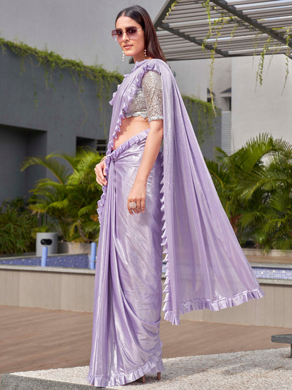 Tikhi Imli Lavender Embellished Saree