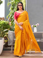 Tikhi Imli Woven Design Crepe Saree