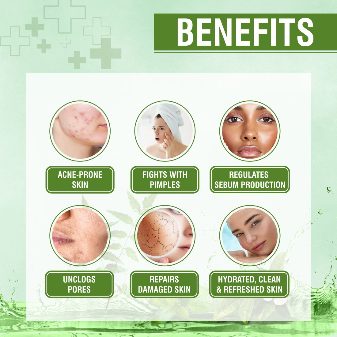 Nuerma Science Salicylic Acid Foaming Face Wash | Controls Acne & Pimples with Tea Tree, Neem & Tulsi Extract