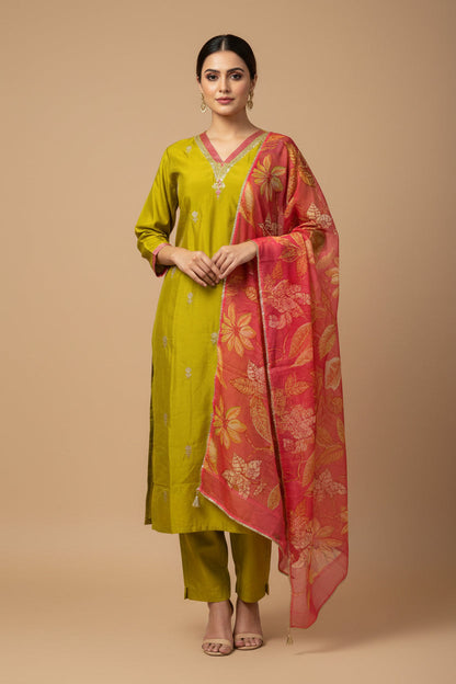 Modal silk kurti set
