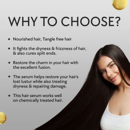 Zobha Argan Oil Hair Serum For Silky Smooth Hair