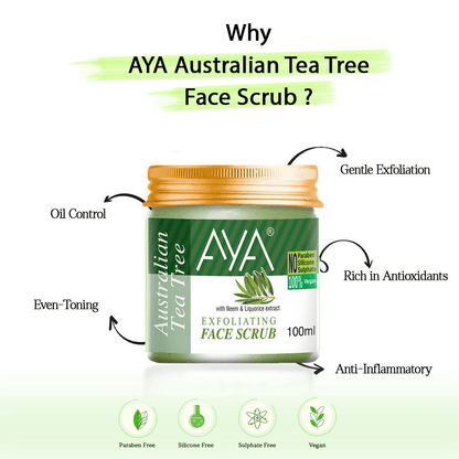 AYA Tea Tree Exfoliating Face Scrub