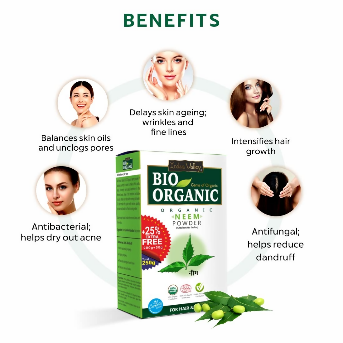 Indus Valley Bio Organic Neem Powder