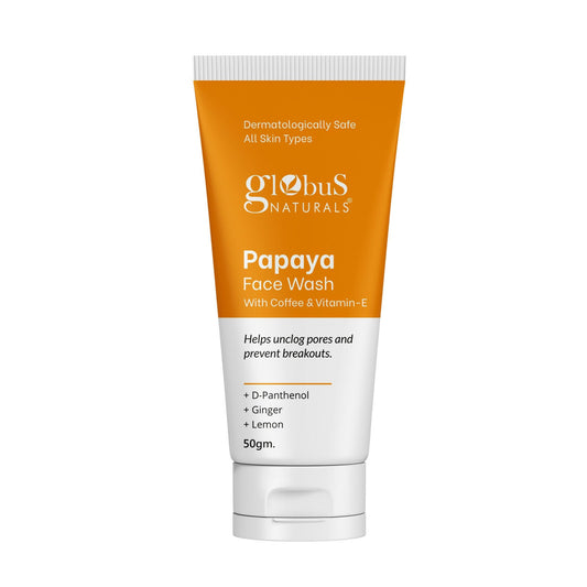 Globus Naturals Papaya Face Wash with Coffee & Vitamin-E