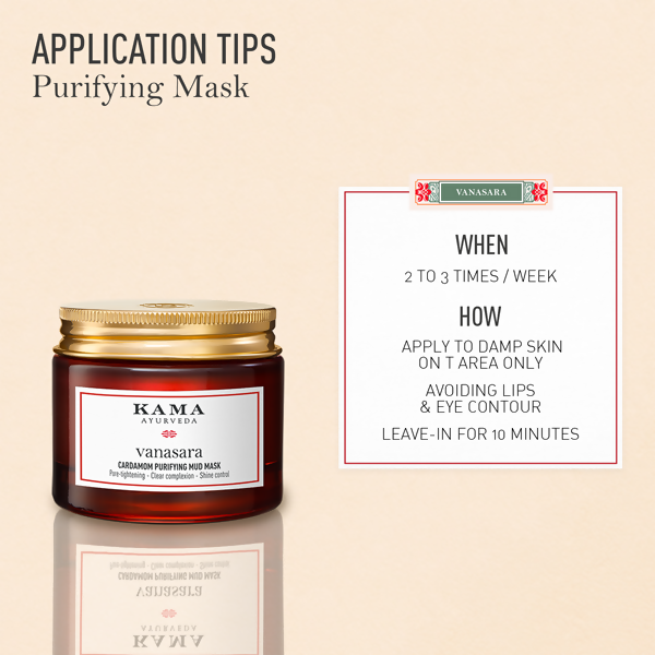 Kama Ayurveda Vanasara Cardamom Purifying Mud Mask