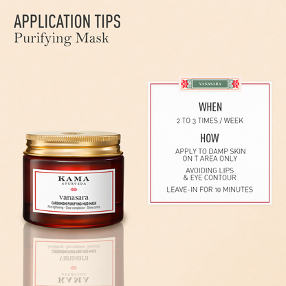 Kama Ayurveda Vanasara Cardamom Purifying Mud Mask