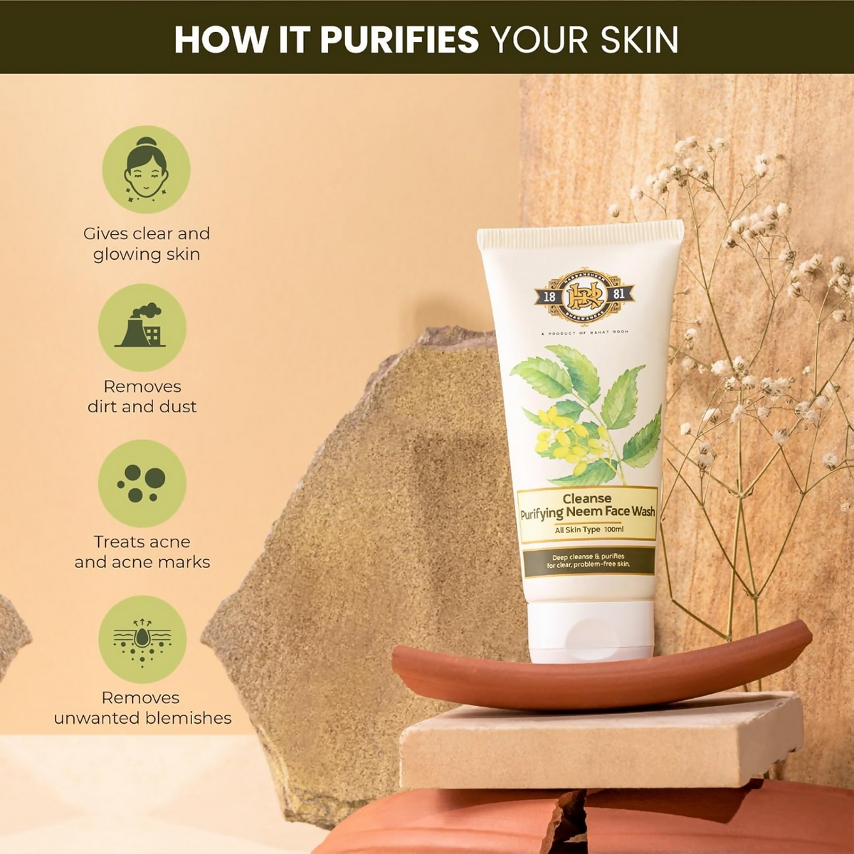 Cleanse Ayurveda Purifying Neem Face Wash