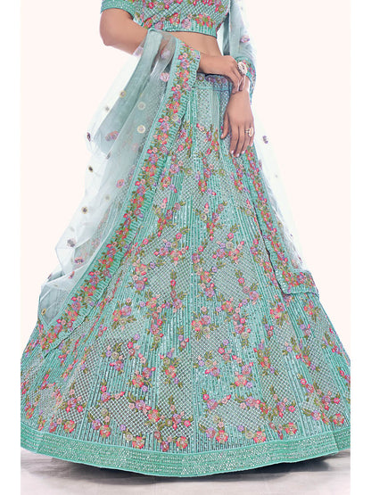 Myra Firozi Soft Net Embroidered Designer Lehenga Choli