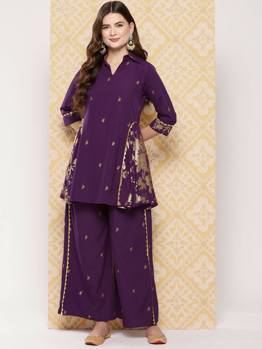 Ahalyaa Women's Traditional Wear Co-ods - Burgundy