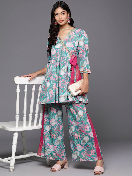 Ahalyaa Women's Traditional Wear Co-ods - Green