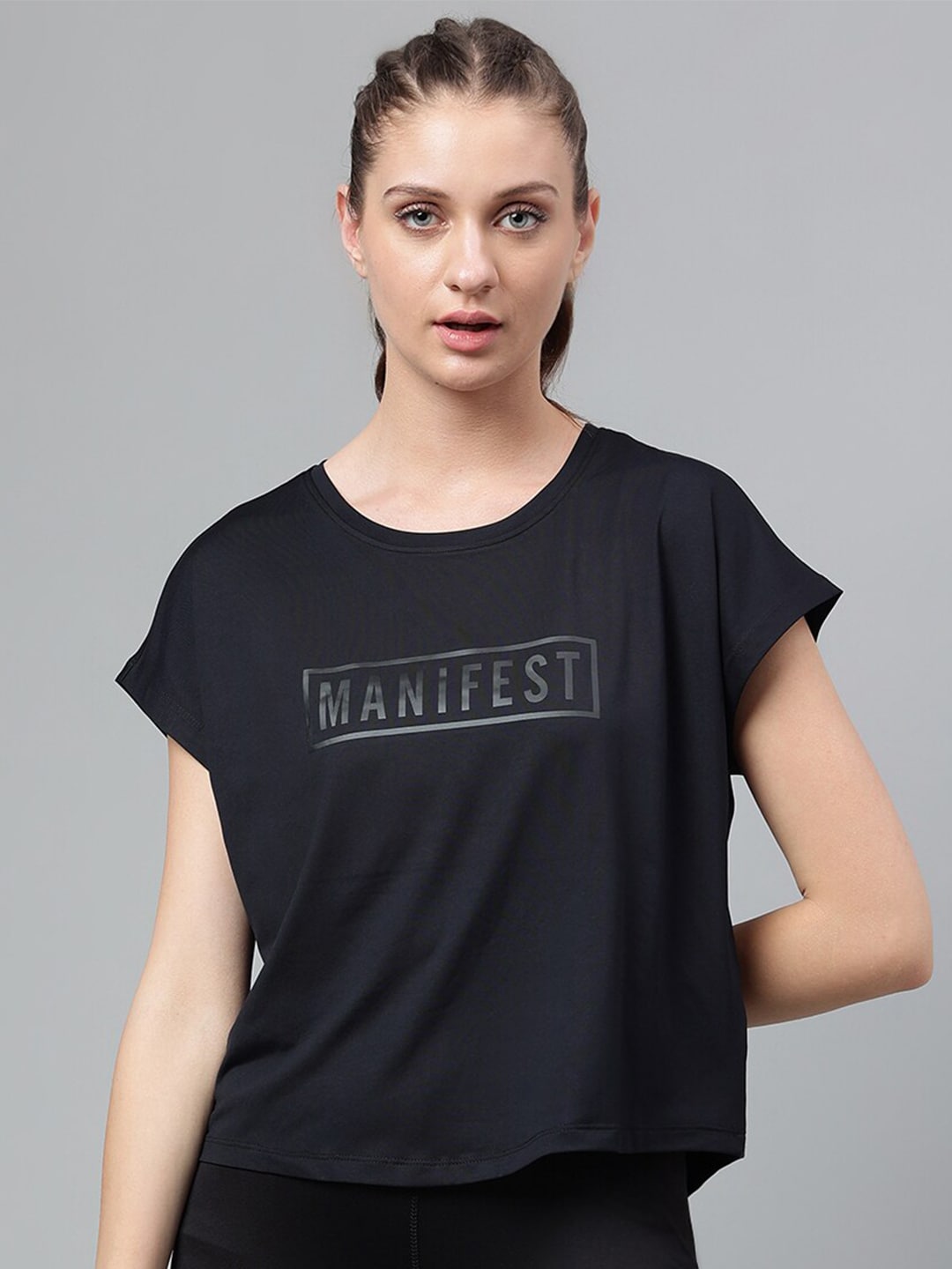 MKH Typography Printed Extended Sleeves Dri-FIT Relaxed Fit T-shirt