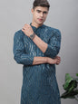 Sojanya Ethnic Motifs Embroidered Sequinned Pure Cotton Kurta
