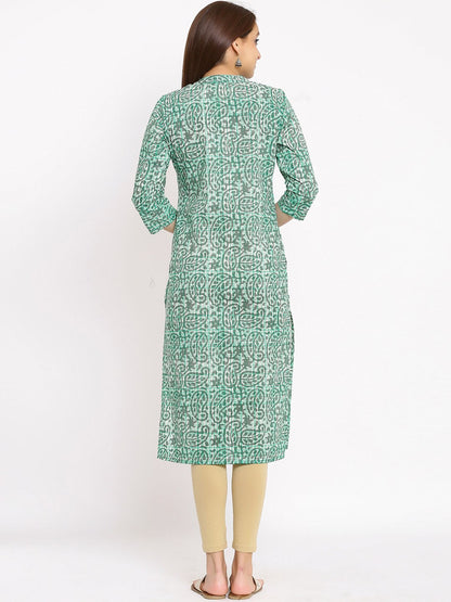 HERE&NOW Paisley Printed Straight Kurta