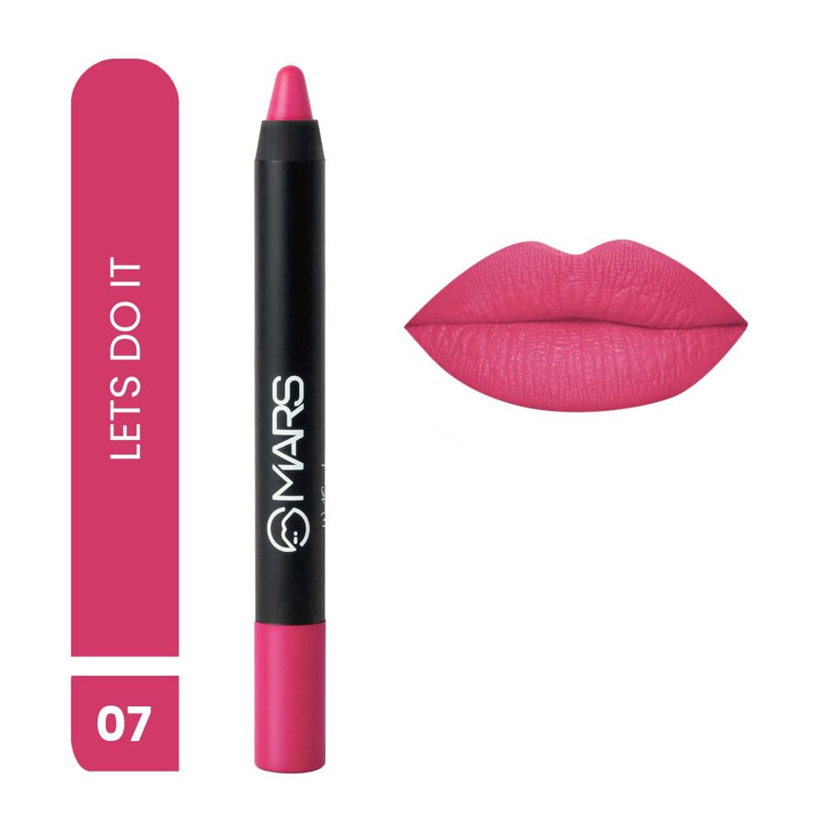 MARS Cosmetics Won't Smudge Won't Budge Lip Crayon - Lets Do It