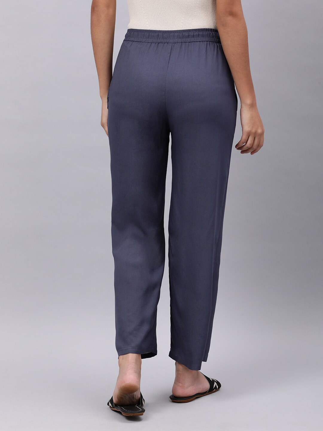 Souchii Grey Liva Ethnic Palazzos
