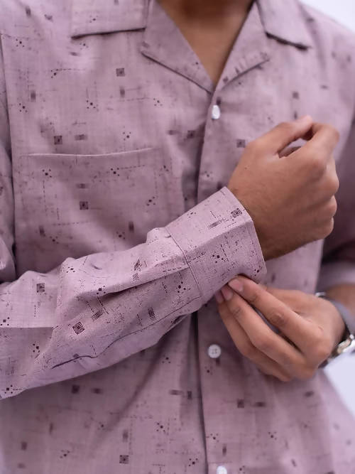 Diva Globe Rayon Printed Shirt With Lapel Collar