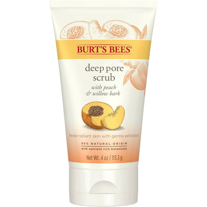 Burt's Bees Deep Pore Scrub with Peach & Willow Bark