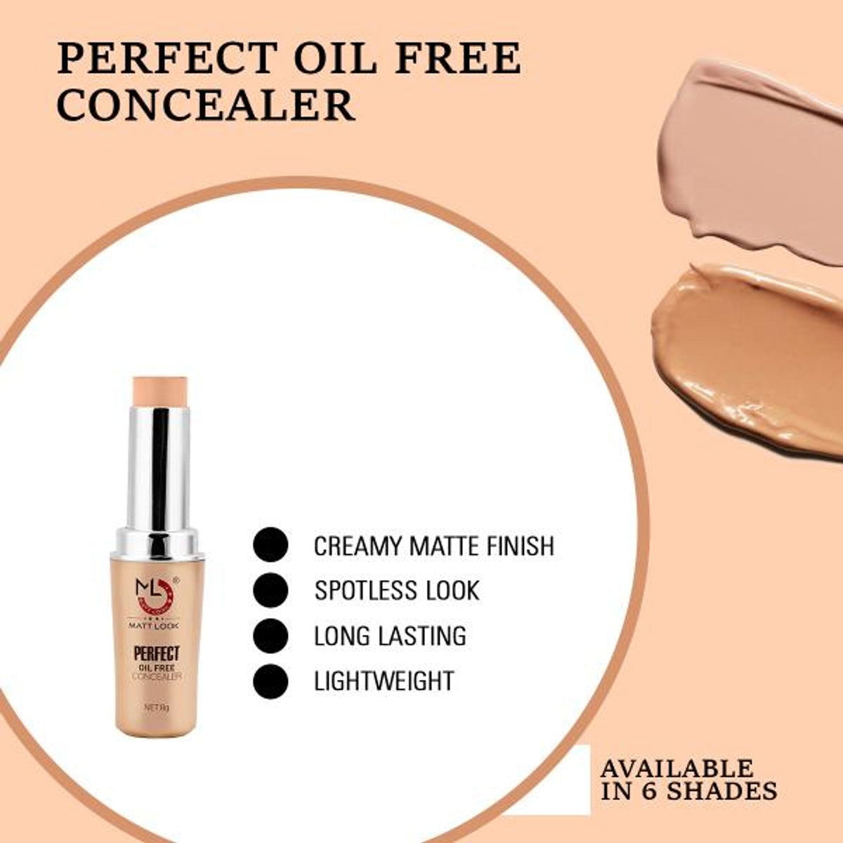Matt Look Perfect Oil Free Concealer - Give Me Sun