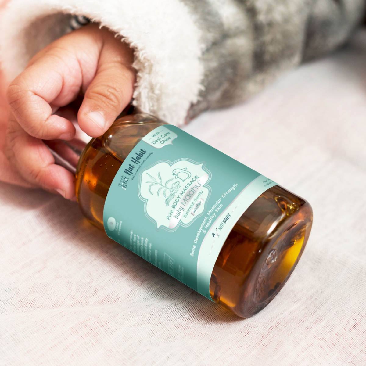 Nat Habit Balamool Sunthi Pure Baby Maah Baby Massage Oil
