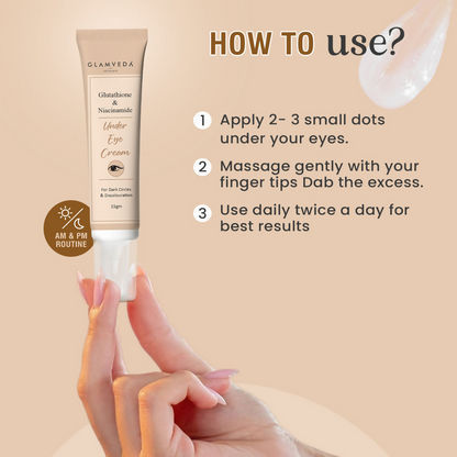 Glamveda Glutathione & Niacinamide Under Eye Cream