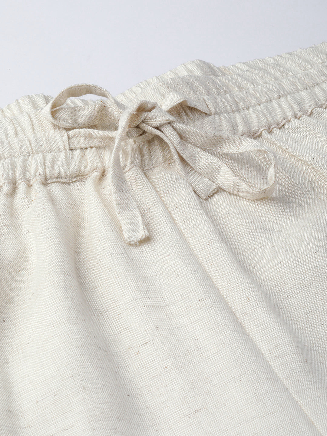 Juniper Women Offwhite Rayon Flex Solid Wide Leg Palazzo