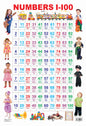 Dreamland Publications Educational Chart for Kids - Numbers 1-100