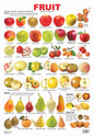 Dreamland Publications Educational Chart for Kids - Fruit Chart - 1