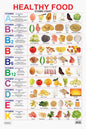 Dreamland Publications Educational Chart for Kids - Healthy Food (Vitamin Chart)