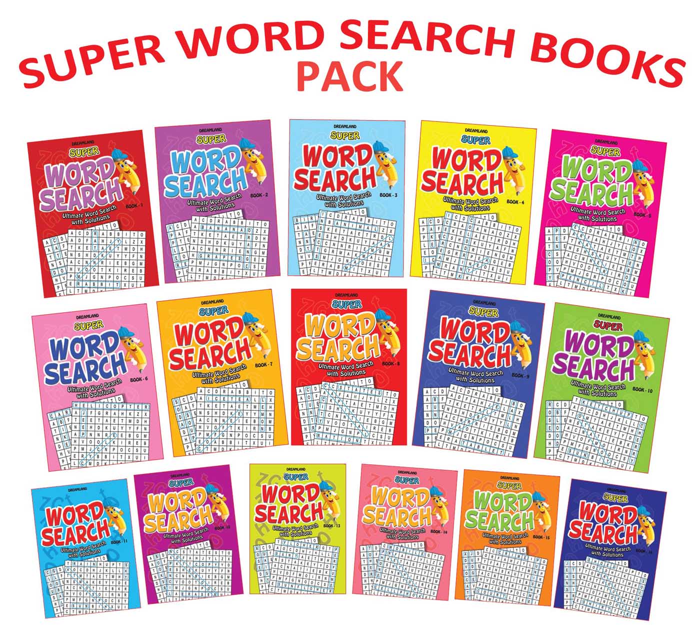 Dreamland Super Word Search Part - Pack (16 Titles)