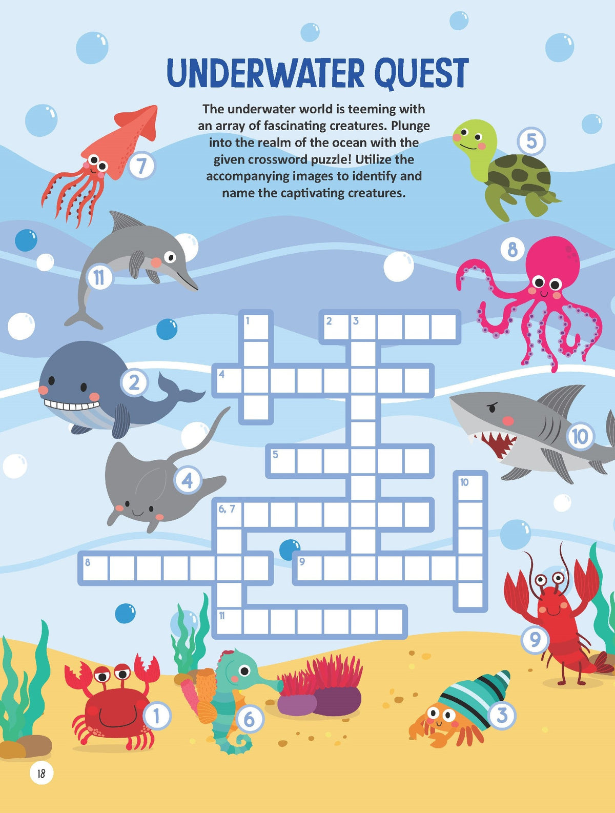 Dreamland Publications Wildlife Wonders Activity Book for Kids Age 5 -10 years
