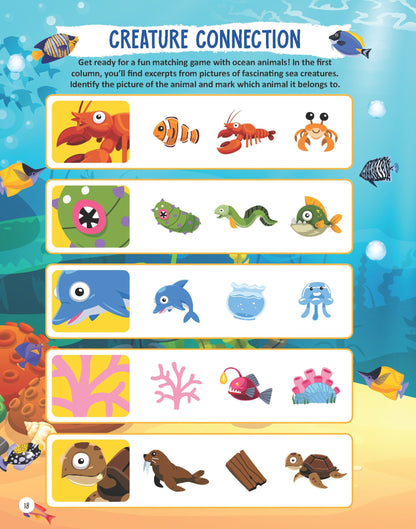 Dreamland Publications Underwater Expedition Activity Book for Kids Age 5 -10 years