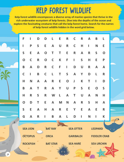 Dreamland Publications Underwater Expedition Activity Book for Kids Age 5 -10 years