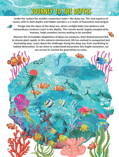 Dreamland Publications Underwater Expedition Activity Book for Kids Age 5 -10 years