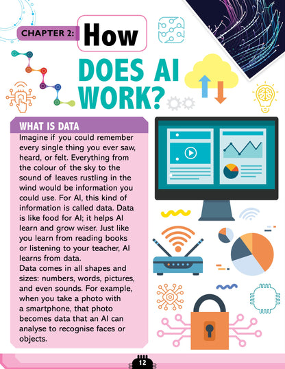 Dreamland Publications Artificial Intelligence Activity Book for Kids Age 7+ - Activities about AI, Computers and Machine Learning